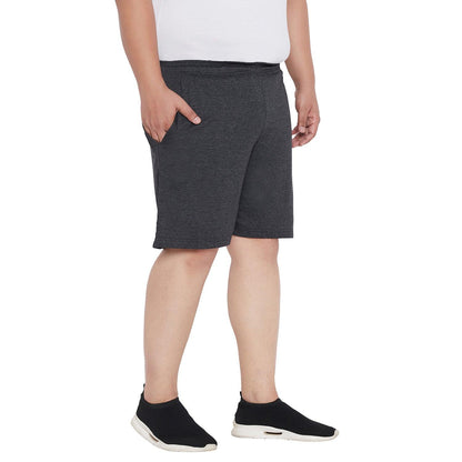 Men Plus Size Milan-DG Solid Shorts