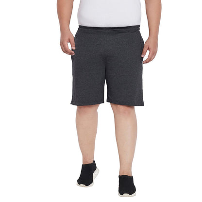 Men Plus Size Milan-DG Solid Shorts