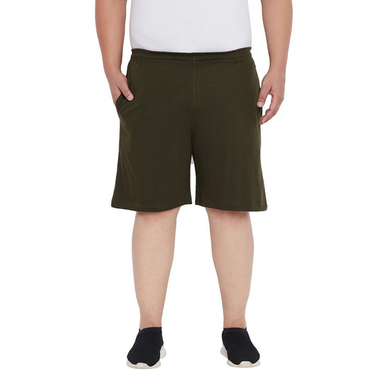 Men Plus Size Milan-OL Solid Shorts