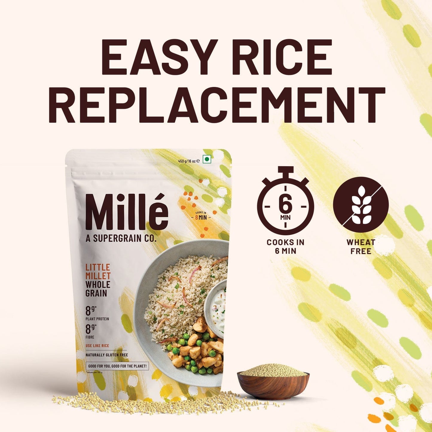 Mille  Little Millet 100 Whole Grain