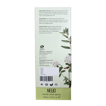 NEUD Tea Tree Facial Mist Spray For Acne-Prone Skin - 100 ml