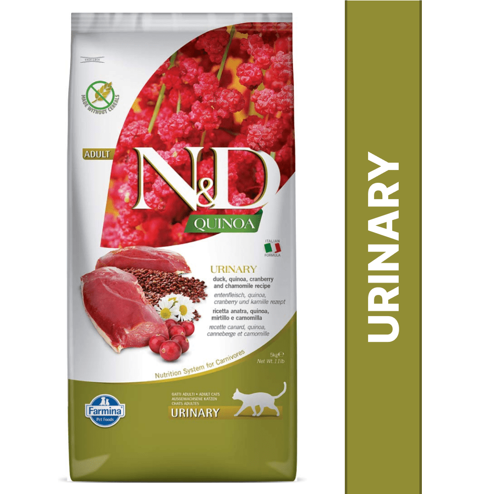 Farmina ND Quinoa Duck Cranberry  Chamomile Grain Free Urinary Adult Dry Cat Food