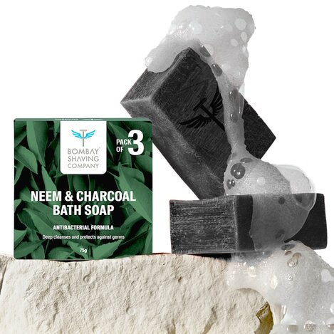 Neem  Charcoal Bath Soap Pack of 3