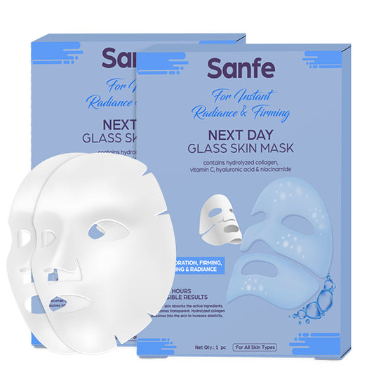 Sanfe Next Day Glass Skin Mask - Pack of 2