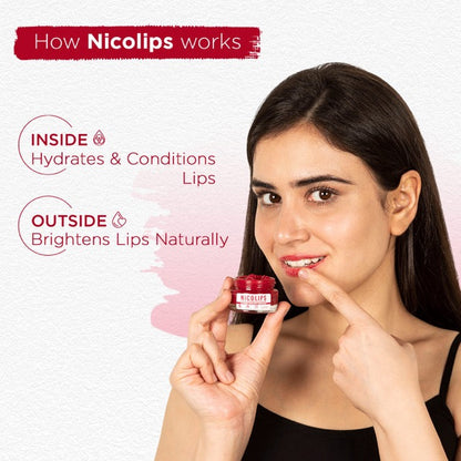 Nicolips Lip Brightening Scrub - 20gm