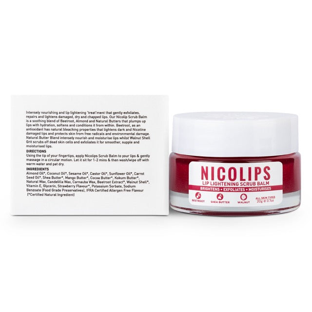 Nicolips Lip Brightening Scrub - 20gm