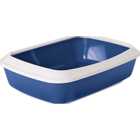 Savic Iriz Litter Tray with Rim for Cats Nordic Blue