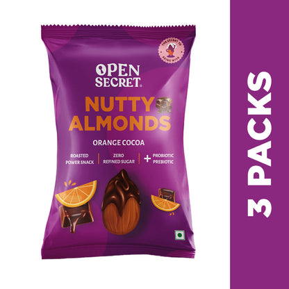 Nutty Almonds- Orange Cocoa-60gms -Pack of 3