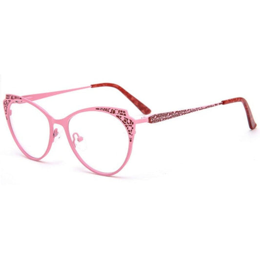 Choose ourTrendy Metal Cat-eye Optical Lightweight Trendy Frame to Boost Your Look