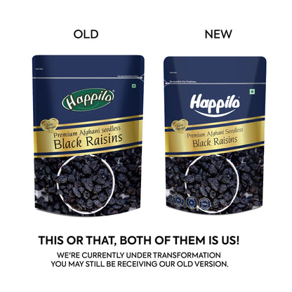 Happilo Premium Seedless Afghani Black Raisins