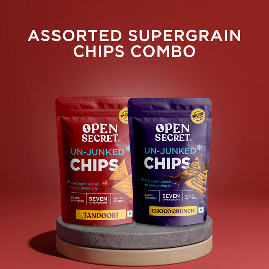Assorted Supergrain Chips Combo - Pack of 2 Tandoori  Choco Crunch