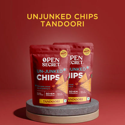 OS  Unjunked Chips - Tandoori 45g each - 2 Packs