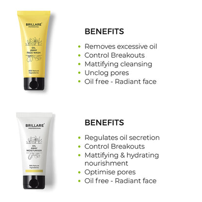 Oil Away Face Wash  Moisturiser with Yellow Pouch