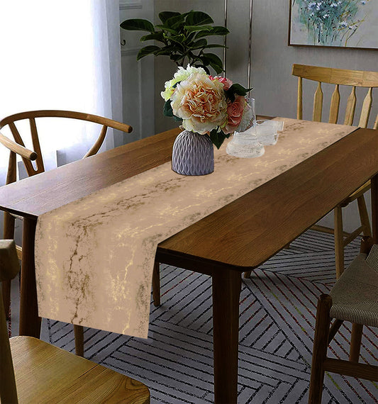 Lushomes Cream Cotton Table Runner 13x72 Inches for 6 Seater Dining, Living Room, Center, Coffee Table.