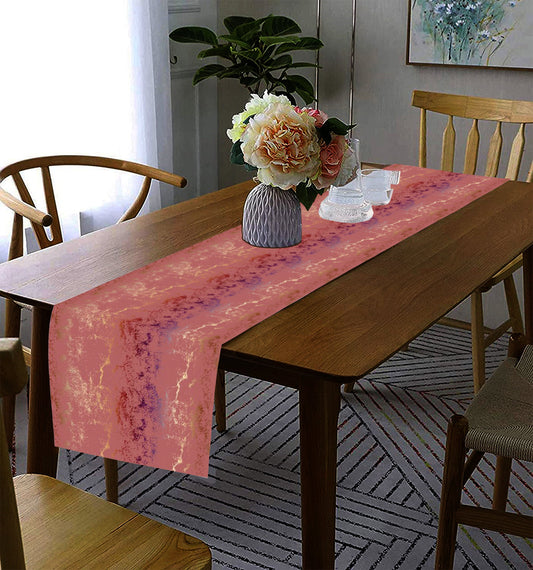 Lushomes Pink Cotton Table Runner 13x72 Inches for 6 Seater Dining, Living Room, Center, Coffee Table.