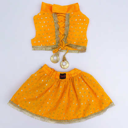 Pawgypets Festive Lehenga for Dogs and Cats Yellow