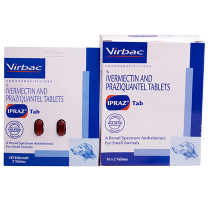 Virbac Ipraz Dewormer Tablets for Dogs