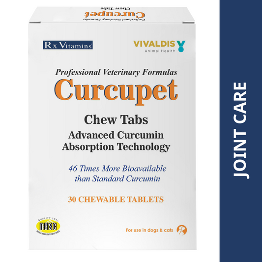 Vivaldis Curcupet Curcumin for Dogs  Cats pack of 30 tablets