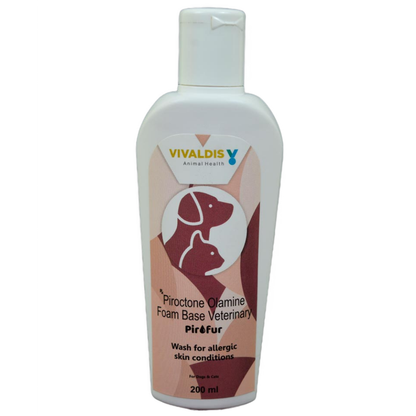 Vivaldis Prurigo Spray 50ml and Pirofur Shampoo 200ml for Dogs  Cats Itch Relief Combo