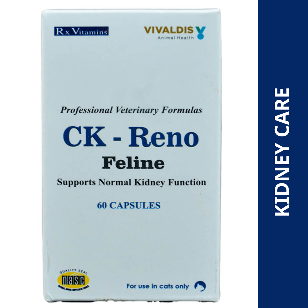 Vivaldis CK Reno Feline Capsules for Cats pack of 60 capsules