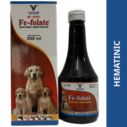 Venkys Fe Folate Syrup for Dogs and Cats 200ml