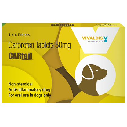 Vivaldis Cartail Carprofen 50mg Tablet for Dogs