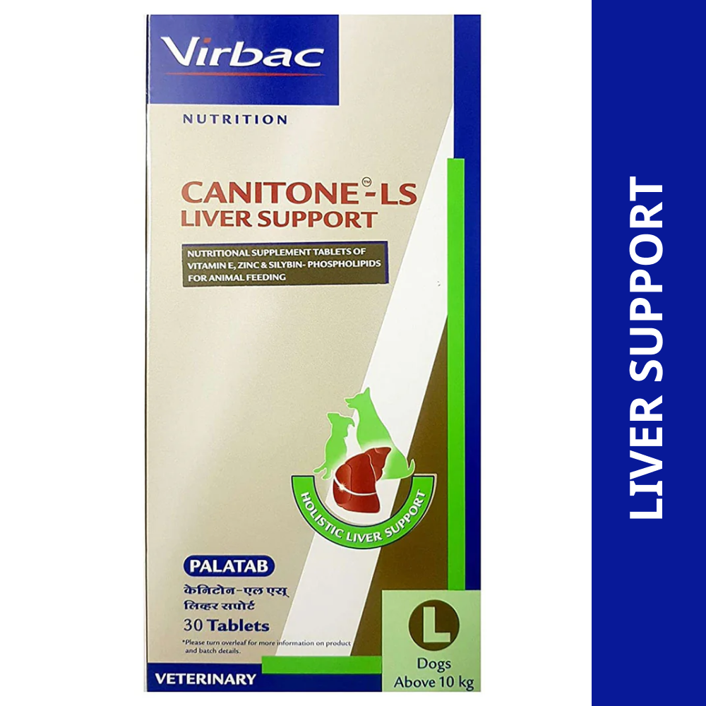 Virbac Canitone LS Liver Support Tablets for Dogs Pack of 30 tablets