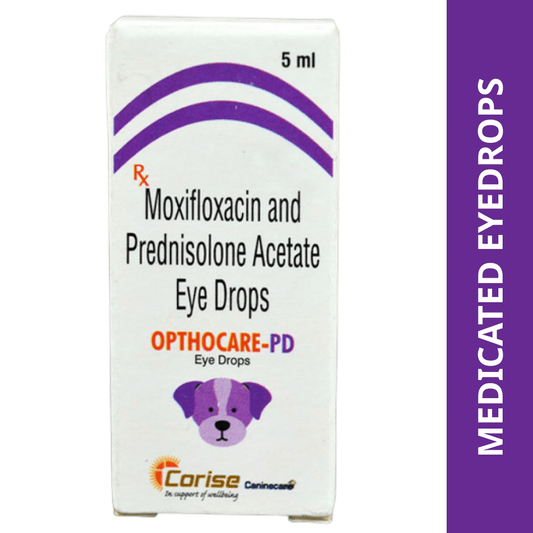 Corise Opthocare PD Moxifloxacin Prednisolone Eye Drops for Dogs and Cats 5ml