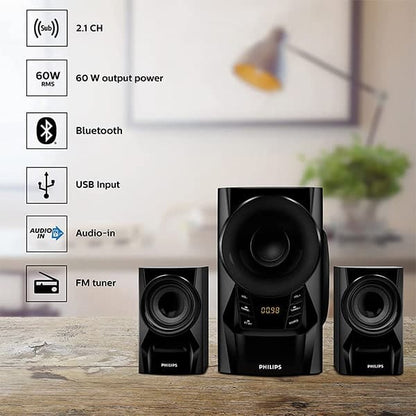 Philips MMS6080B94 60W Portable Home Theatre