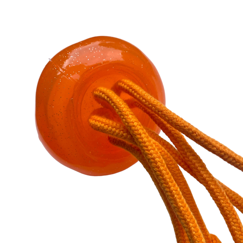 Talking Dog Club Jelly Fish Rope Toy for Dogs Orange