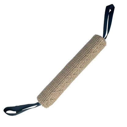 Talking Dog Club Jute Biting Roll Toy for Dogs Brown