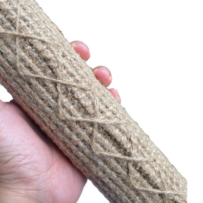 Talking Dog Club Jute Biting Roll Toy for Dogs Brown