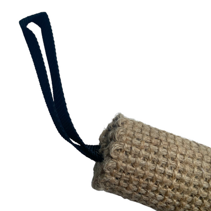 Talking Dog Club Jute Biting Roll Toy for Dogs Brown