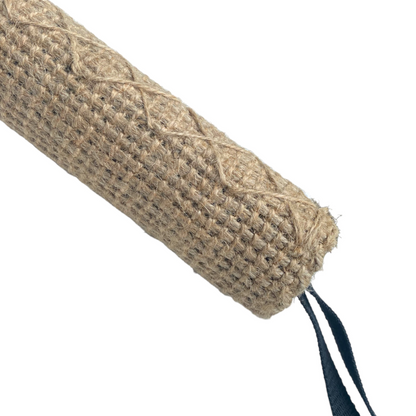 Talking Dog Club Jute Biting Roll Toy for Dogs Brown