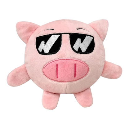 Talking Dog Club Pop A Pig Bouncy Plush Toy for Dogs Pink