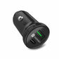 Portronics CarPower Mini Car Charger with Dual Output Fast Charging Type C PD 18W  QC 3.0A Compatible with All Smartphones