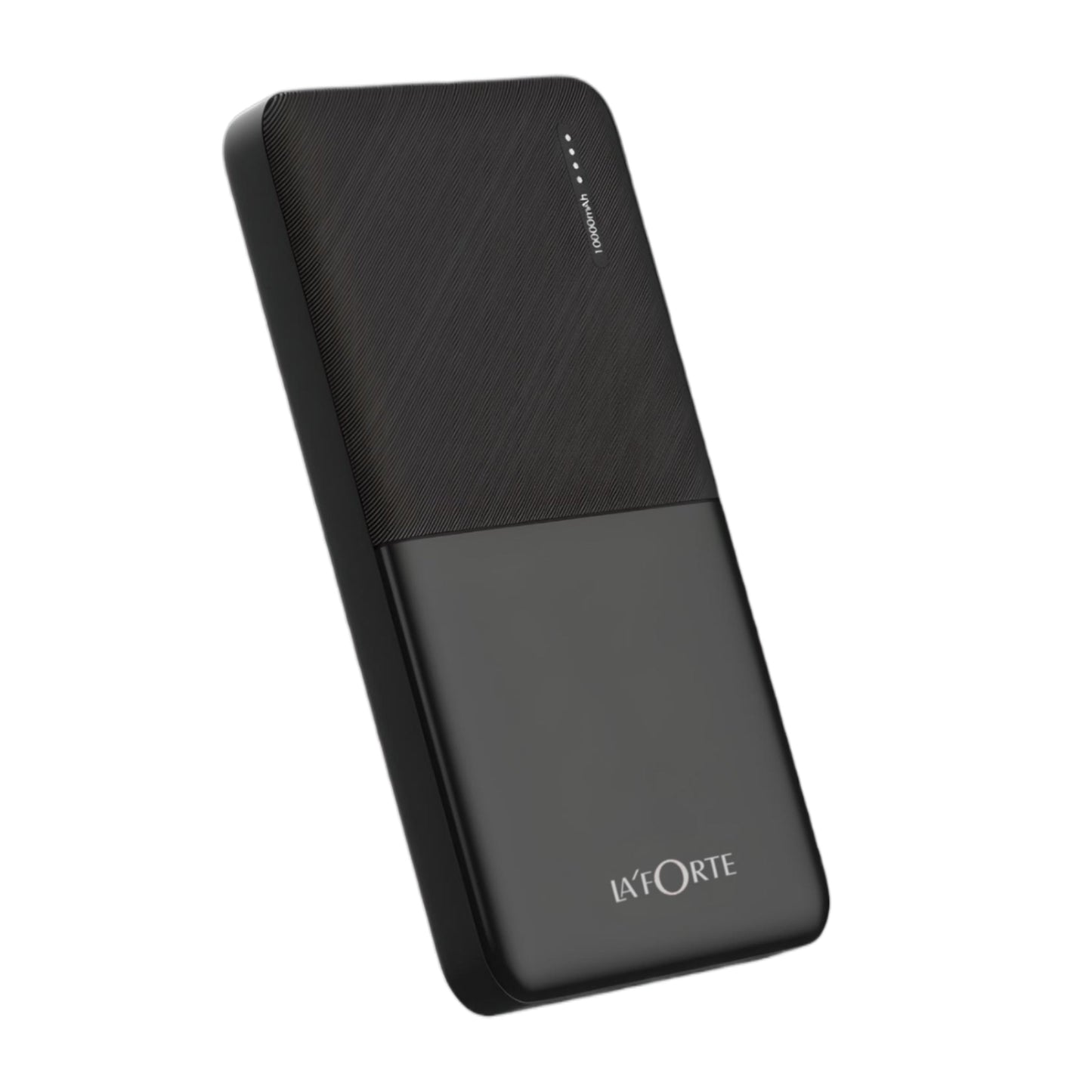 LA FORTE 10000mAh 12W Lithium-Polymer Power Bank  Dual Input Dual Output  Black Type-C Cable Included