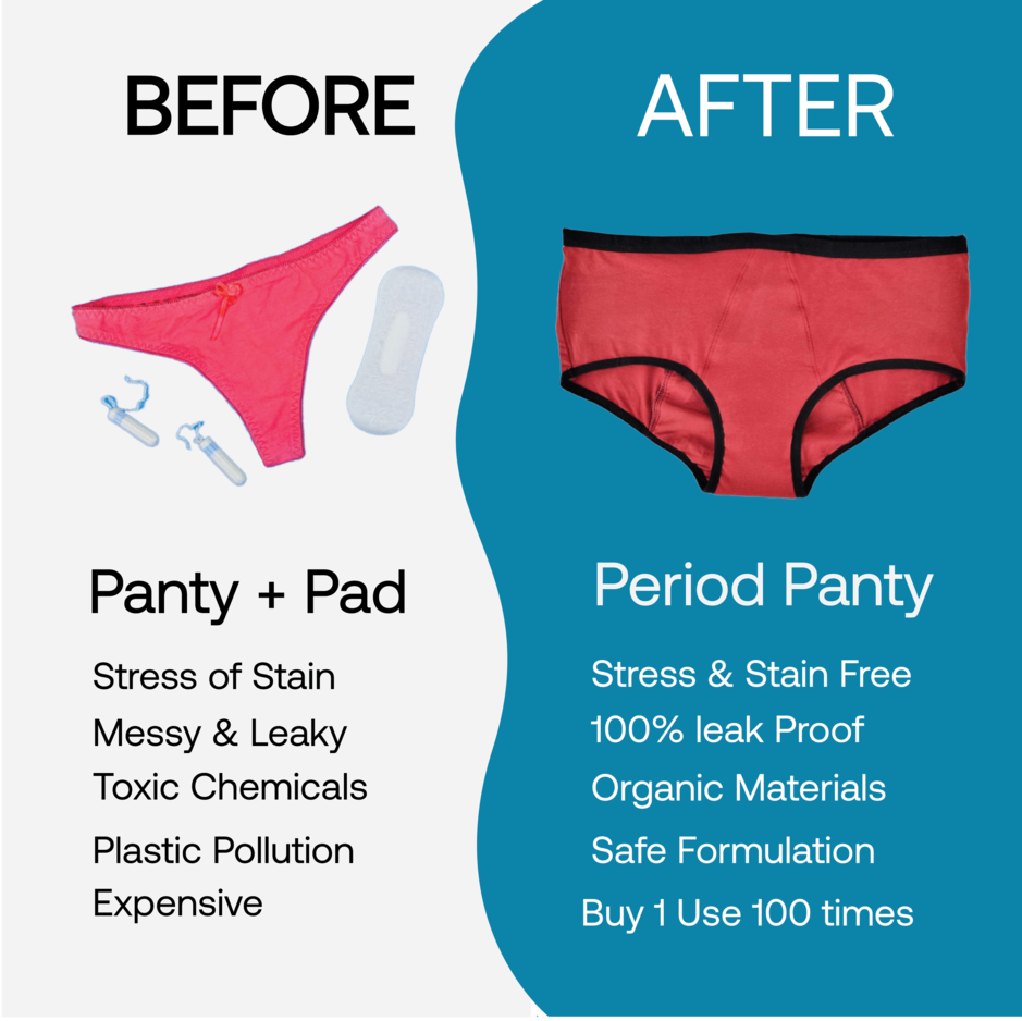 Zorb. Reusable Period Panty Maroon