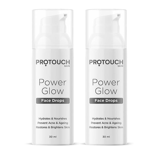 PROTOUCH Power Glow Face Drops  Non-Sticky  Deep Hydrating Face Moisturiser with Korean Actives Pack of 2