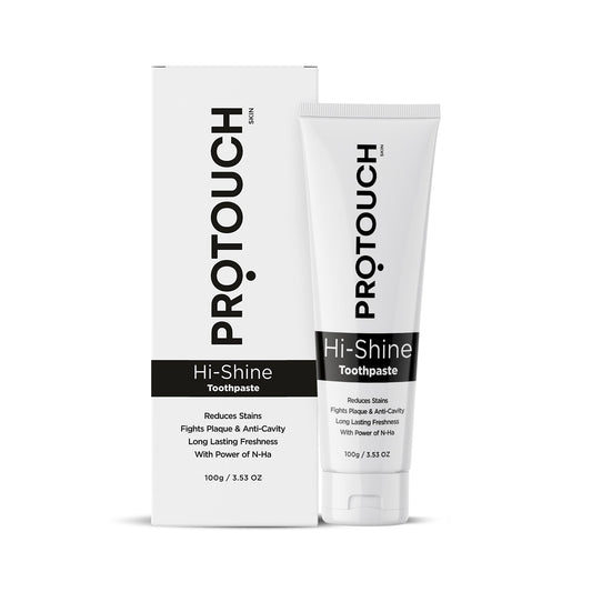 PROTOUCH Hi-Shine Toothpaste with Deep Clean Charcoal and Refreshing Mint  For Teeth Whitening and Cavity Prevention