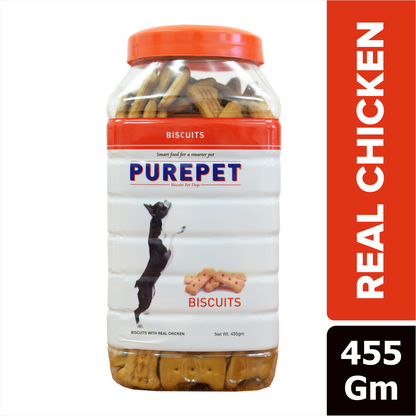 Purepet Chicken Flavour Real Chicken Biscuit Dog Treats