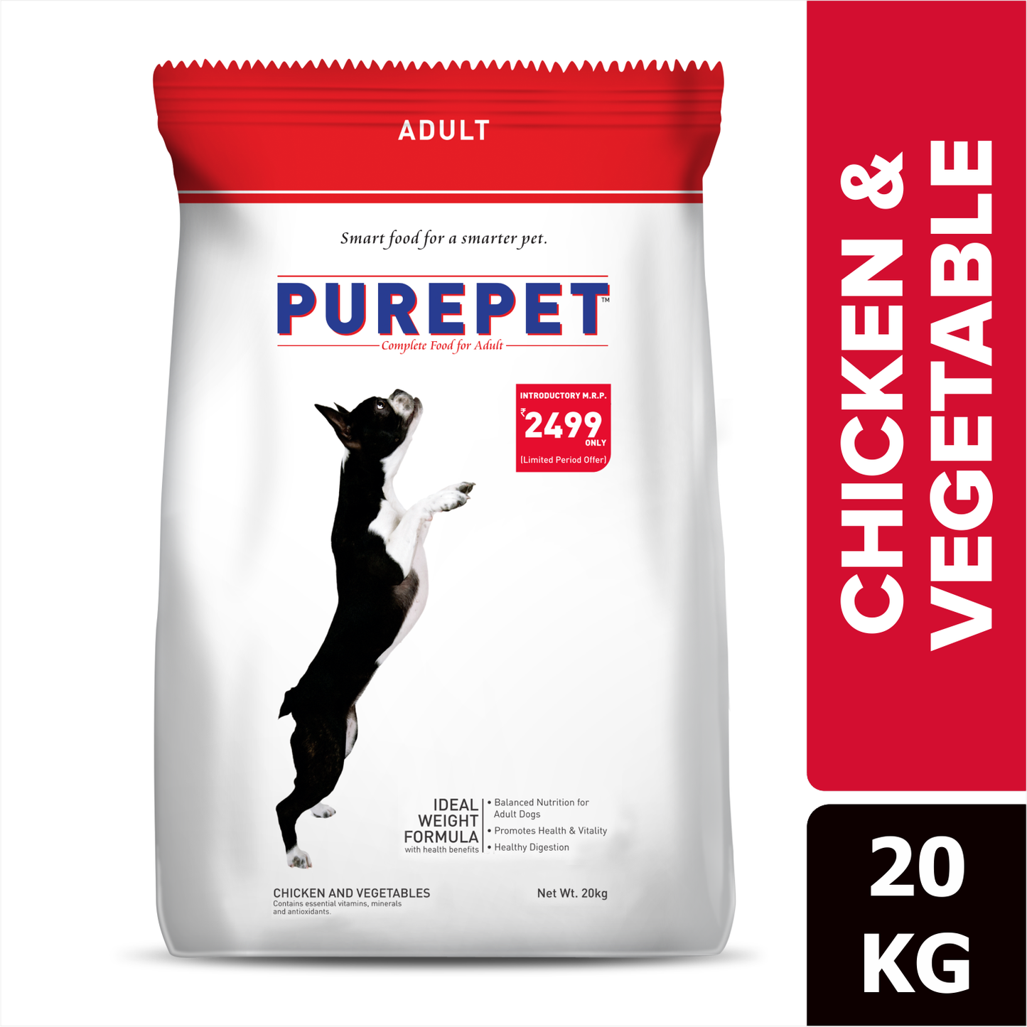 Purepet Chicken  Vegetable Adult Dog Dry Food