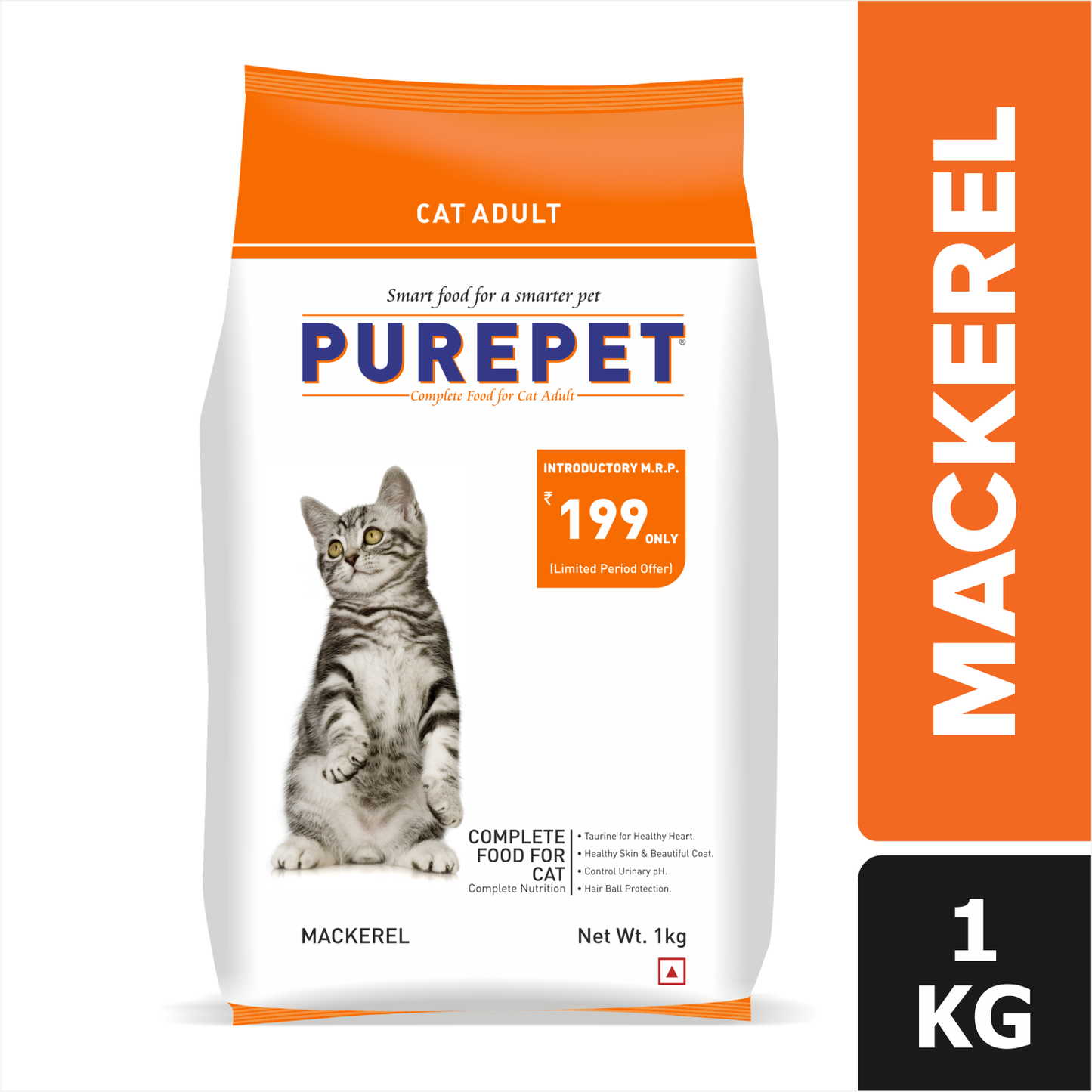 Purepet Mackerel Adult Cat Dry Food
