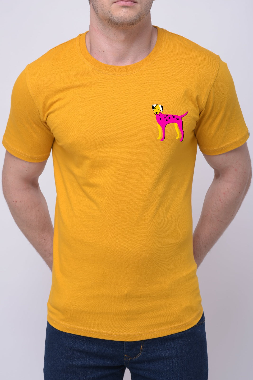 Pink Dog Printed Tee Mens