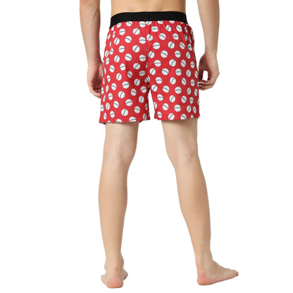 BZ INNERWEAR  Cricket-Mens Boxer  100 Cotton  Red Boxer  Pack of 1