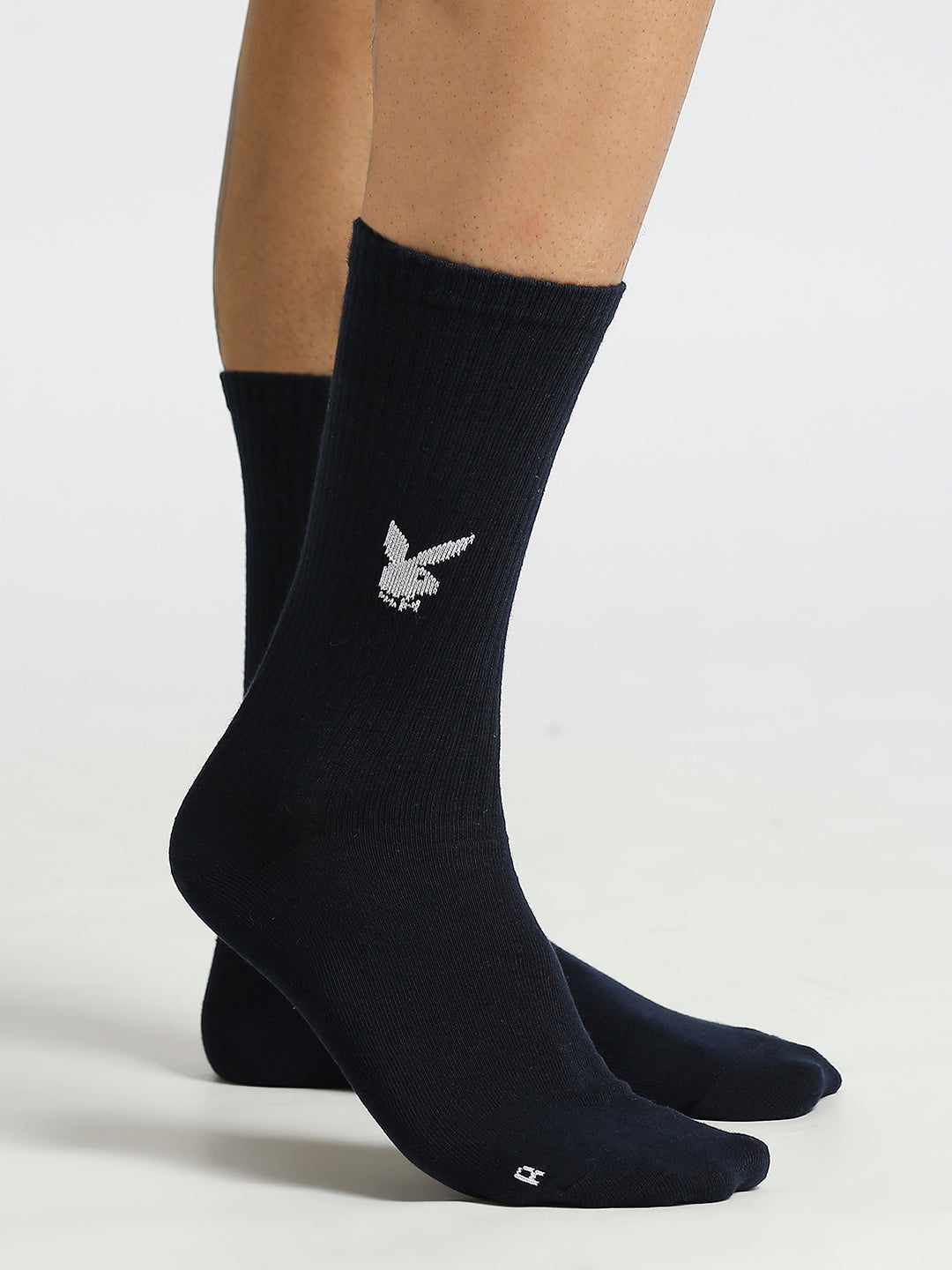 BALENZIA Mens Playboy Solid Crew Socks    3-Pack  Free Size