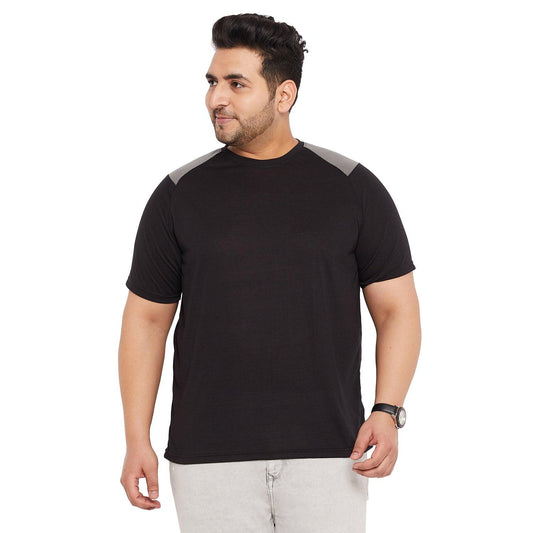 Men Plus Size Ralphy-B Solid Round Neck Tshirt