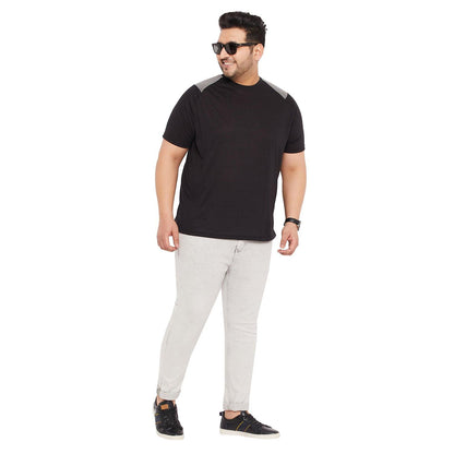 Men Plus Size Ralphy-B Solid Round Neck Tshirt