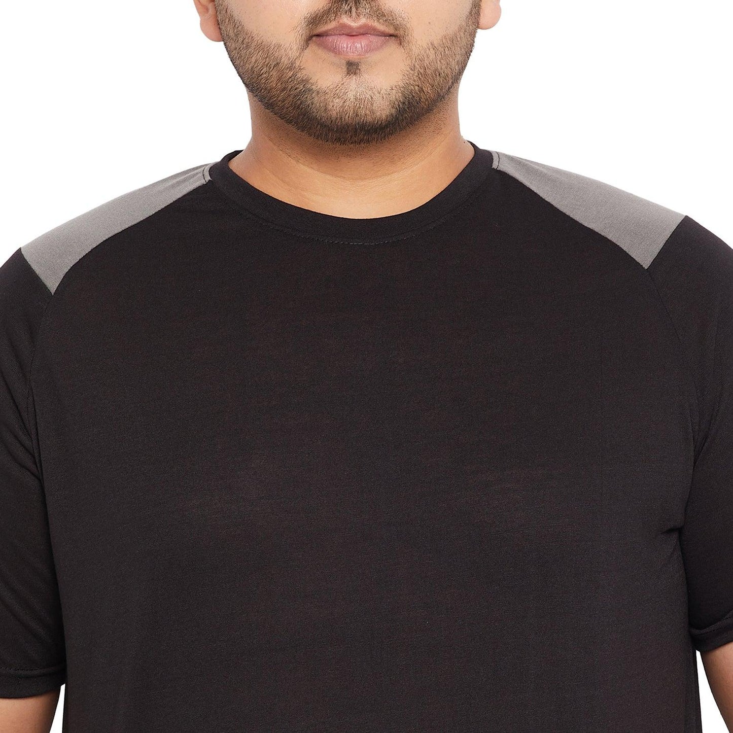 Men Plus Size Ralphy-B Solid Round Neck Tshirt