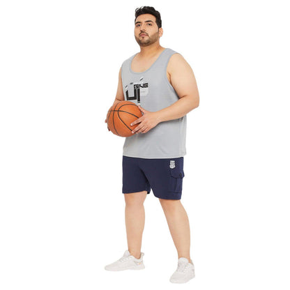 Men Plus Size Rezo Solid Shorts